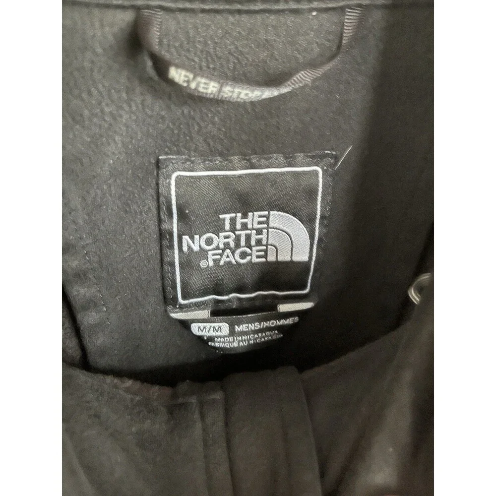 The North Face Apex Bionic Softshell Jacket Mens Medium Black Blue Full Zip